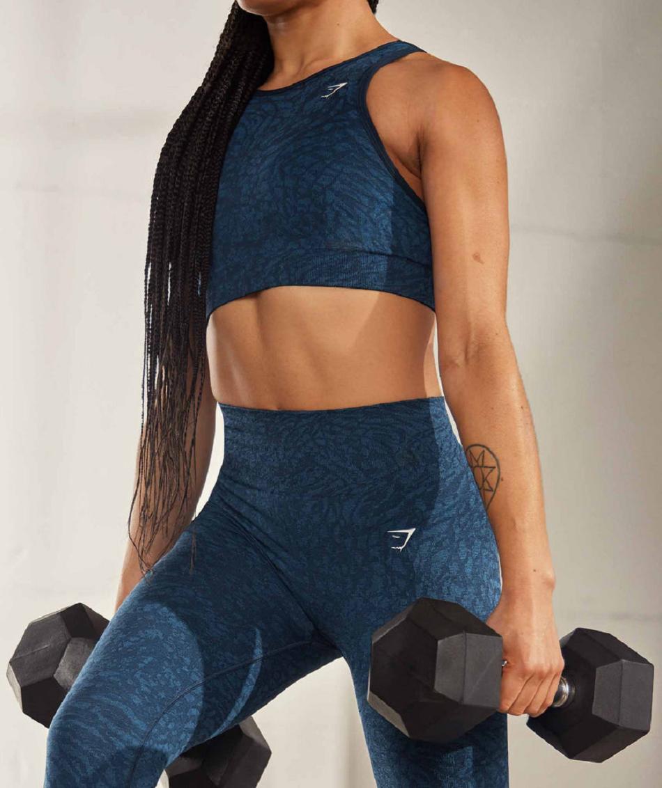 Gymshark Adapt Animal Seamless Ženske Tajice Tamnoplave | HR 4104JPQ